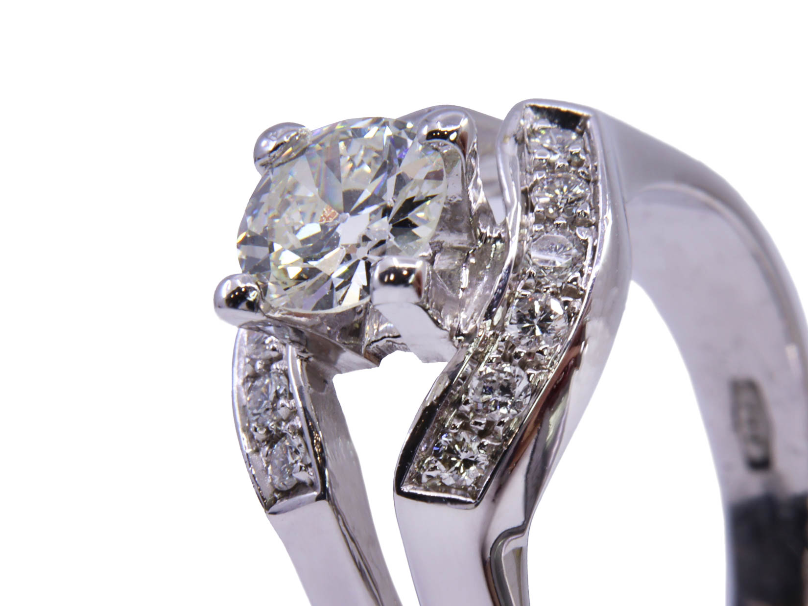 Diamante naturale taglio rotondo di carati 0.79