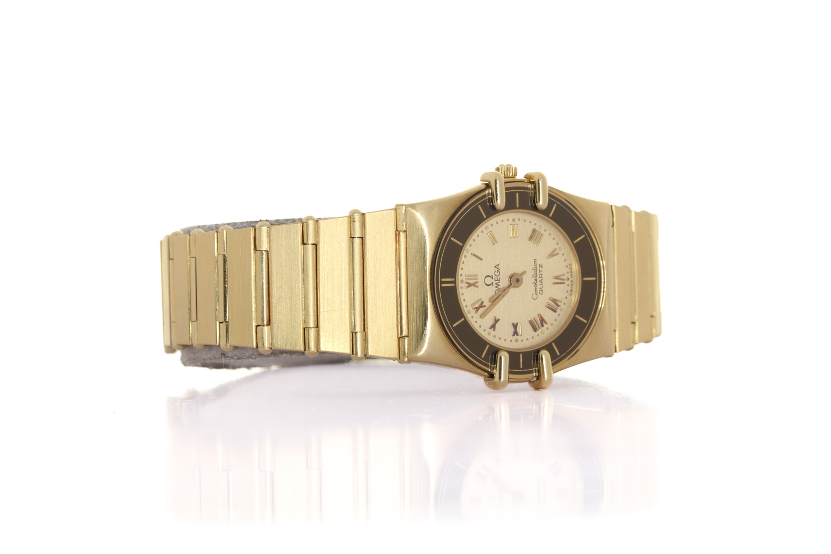 Orologio Omega Costelletion in oro giallo 18 carati ref. 1450 con seriale 5950055 (senza corredo) 