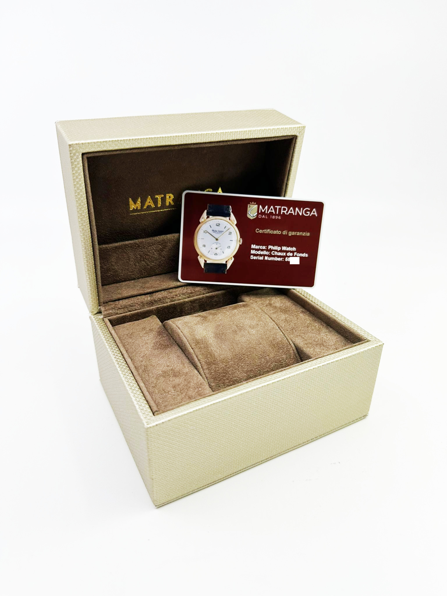 Philip Watch - Chaux de Fonds,  18kt yellow-gold, leather strap, Our Box & Papers, about 1970