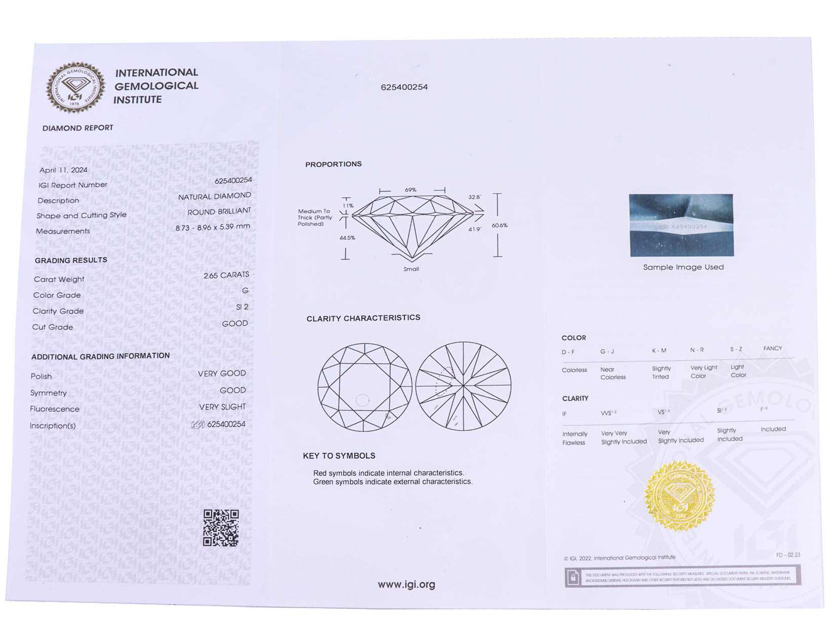 Anello in oro bianco 18 kt. modello "Solitario" con Brillante