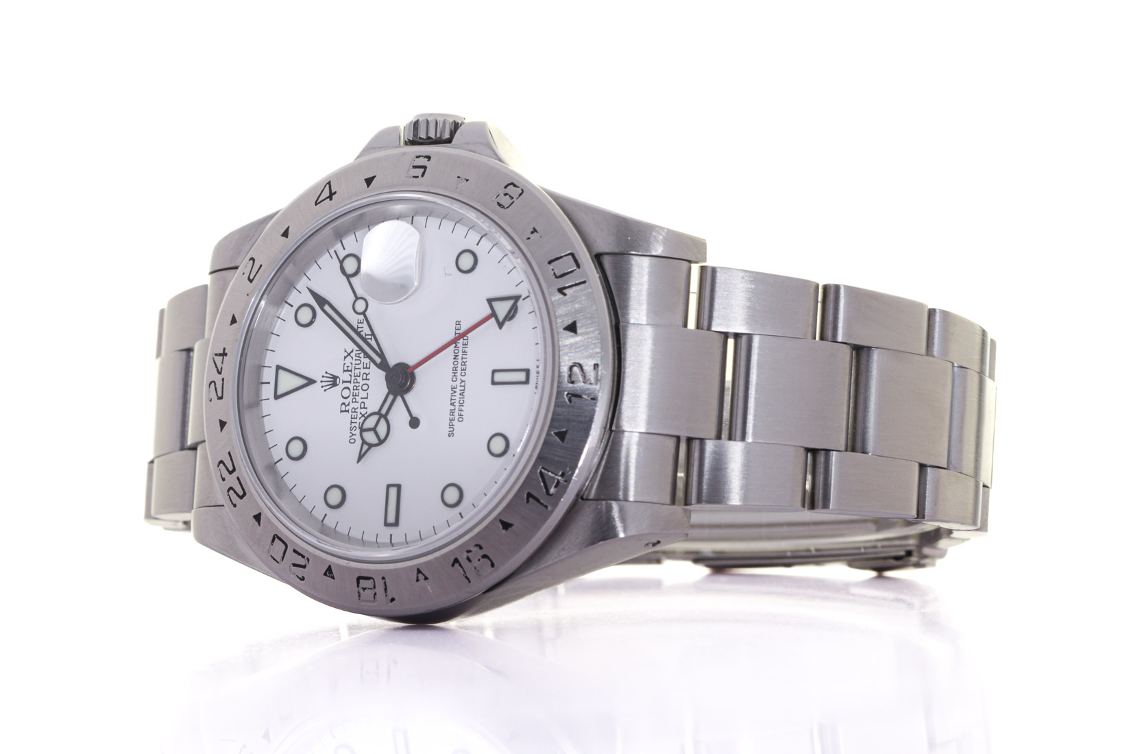 Rolex Explorer II ref:16570, Oyster Steel, Rolex Papers service Box, 9/2001, Only "Swiss" dial