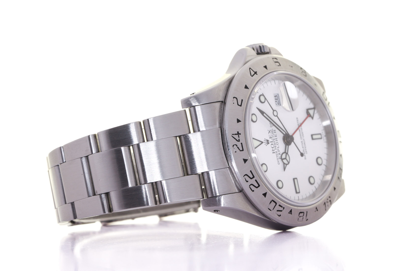 Rolex Explorer II ref:16570, Oyster Steel, Rolex Papers service Box, 9/2001, Only "Swiss" dial