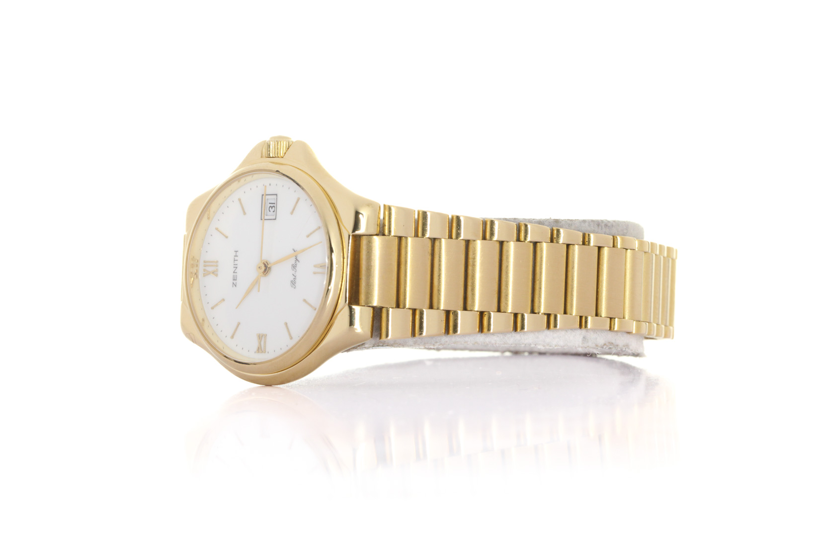 Lotto Orologio Zenith Port Royal Donna Oro 18kt bracciale oro, Our Box & Papers