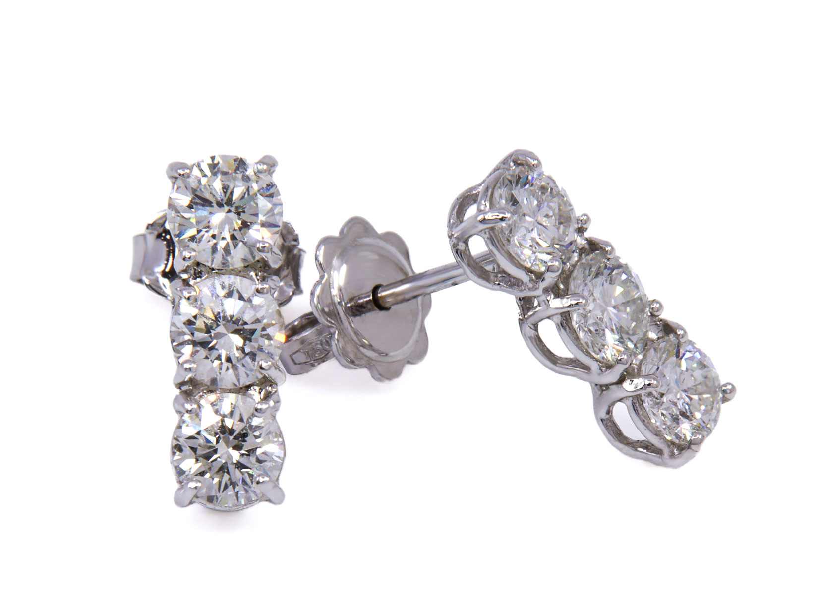 Orecchini Trylogy da 0.40 g vvs 0 b 2,4