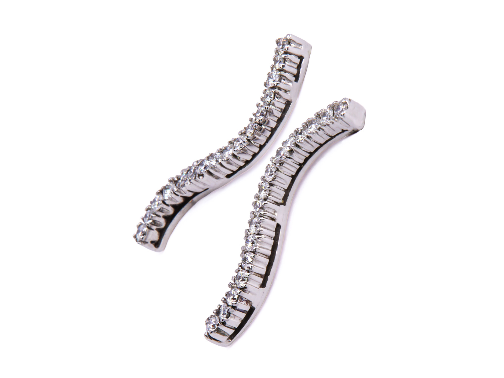 Orecchini brill pendenti a S