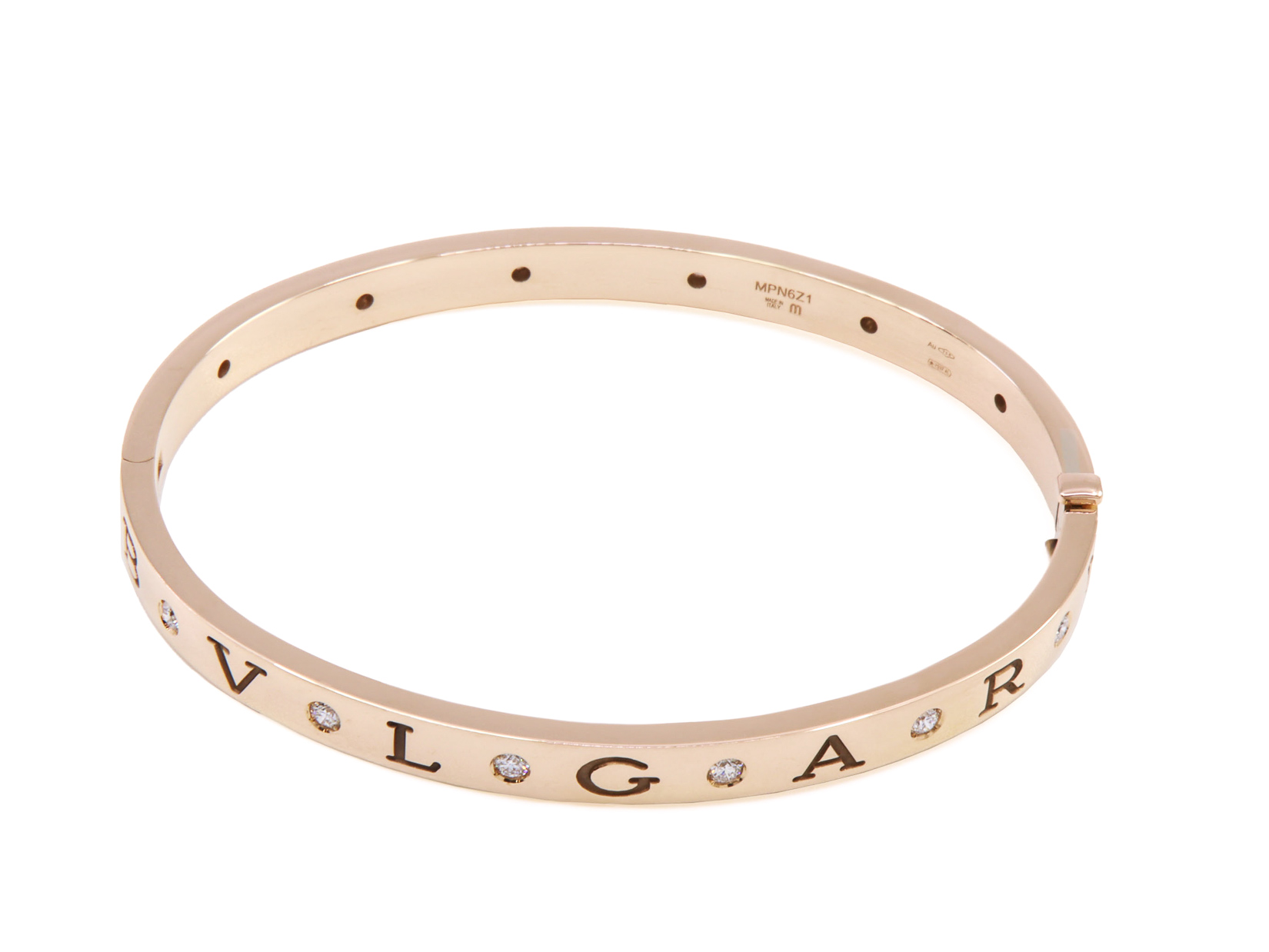 Bracciale in oro Bulgari con brillanti, oro 18kt, gr. 31.5