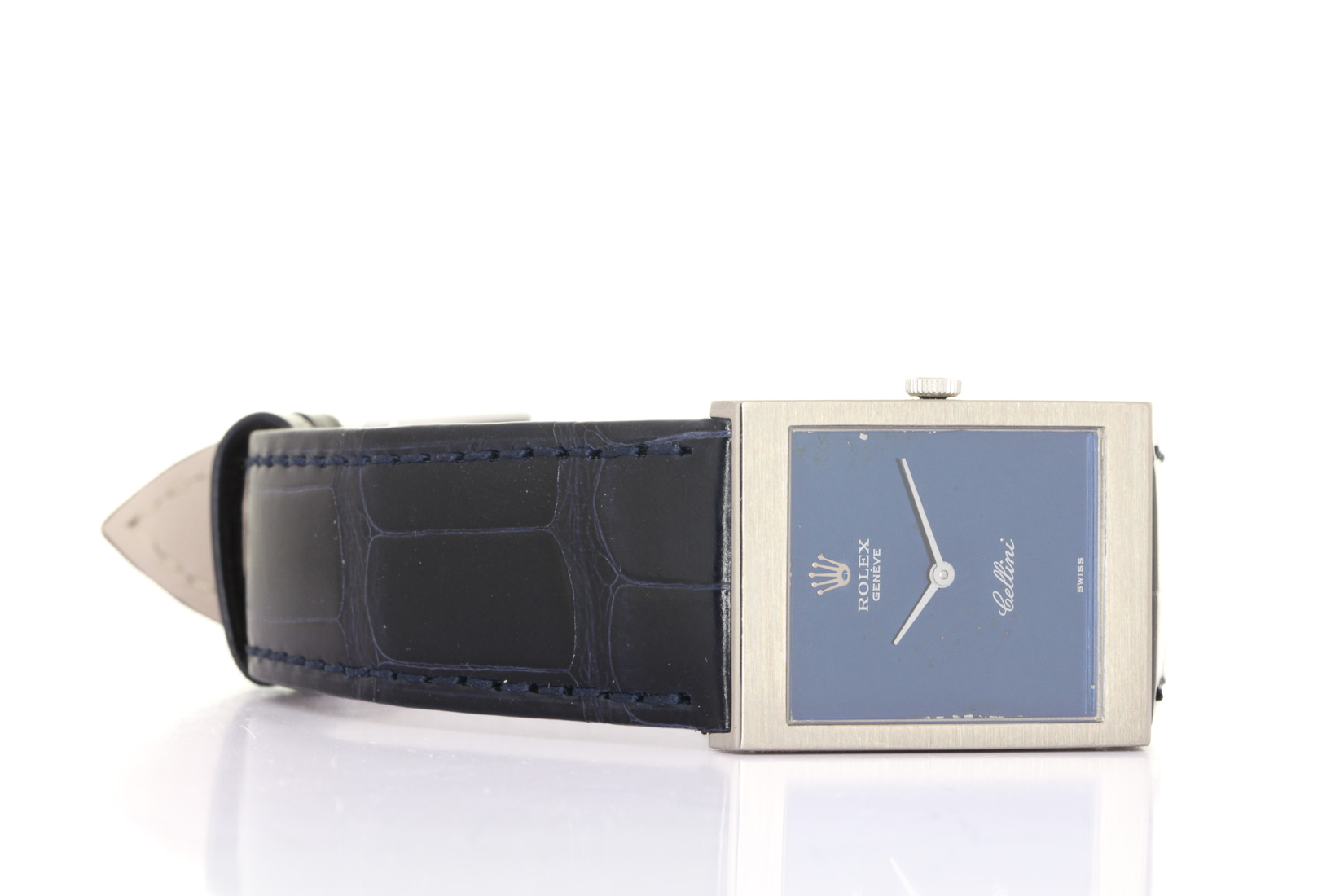 Rolex Cellini ref:4014 - white gold 18kt - brand new Rolex alligator strap - Rolex service 01/2027