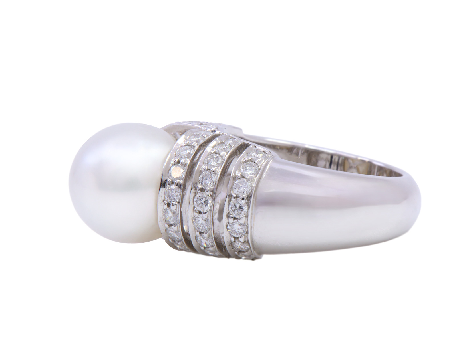 ANELLO PERLA E BRILLS LATERALI  0,65