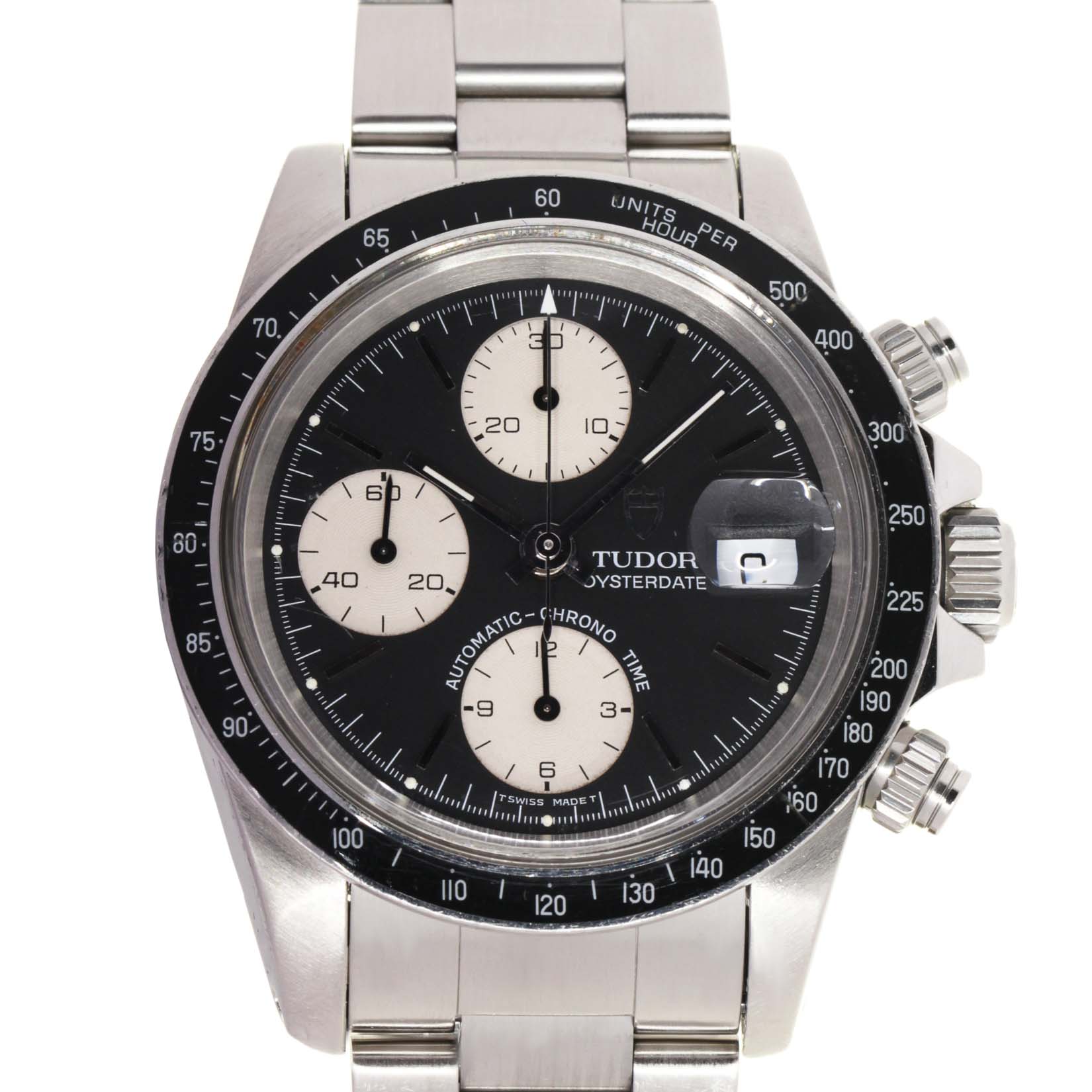 Tudor Oysterdate Chrono, Steel, Tudor Box, Tudor Service Warranty, Original Tritium dial