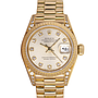 Rolex 69238 O.P. Lady Datejust, Factory Diamonds, 18Kt Yellow Gold, Rolex Box & Papers, 1992