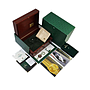 Rolex Daytona ref:16528 - 18kt Yellow, Full Pavè XL 8 emerald (Rolex), Rolex Box & Papers (1997), Official Service exp. 01/2026