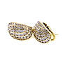 Orecchini oro giallo 18kt. e brillanti per gr. 17,1