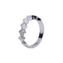 Anello - Brillanti 0,14ct. G-VS1 in oro 18kt. peso totale gr.4,00