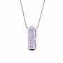 Collana pendente onda - Brillanti 0,84ct. G-VS, Oro 18kt, peso totale 8,5gr