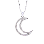 Collana Luna - Brillanti 0,15ct. F/G-VVS oro 18kt. peso totale 5,4gr
