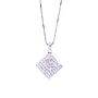 Collana rombo -  Brillanti 1,00ct. F V-VS, oro 18 kt. peso totale 3gr.