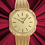Longines Lady Octagon Diamonds, 18kt Yellow Gold, Factory Bracelet (16 cm), Total Weight 34g, Our Box & Papers