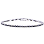 Bracciale tennis - Diamanti neri 4,60ct, oro 18kt. peso totale 11gr