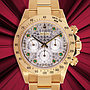 Rolex Daytona ref:16528 - 18kt Yellow, Full Pavè XL 8 emerald (Rolex), Rolex Box & Papers (1997), Official Service exp. 01/2026