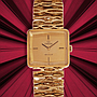Omega De Ville Ref:8263, 25x23 mm, approx 1970, Original Bracelet (17,5 cm)  - 18Kt yellow gold net weight gr.64,1 